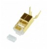 Plug Modulare Dorato RJ45 CAT.8.1/CAT.6A 10pz