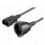 Cavo di Alimentazione VDE C14 Maschio / Schuko Femmina 1,5m Nero