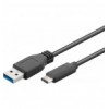 Cavo USB3.2 Gen1 USB-A Maschio USB-C Maschio 0,15m Nero