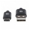 Cavo HiSpeed USB A Maschio / USB-C Maschio 0,5m Nero
