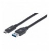 Cavo USB 3.1 tipo A Maschio / USB-C Maschio 3m Nero ICOC MUSB312-CMAM30