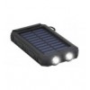 Powerbank Outdoor Energia Solare 8000 mAh con Torcia IP45 2xUSB Nero I-CHARGE-SOL8000B