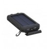 Powerbank Outdoor Energia Solare 8000 mAh con Torcia IP45 2xUSB Nero