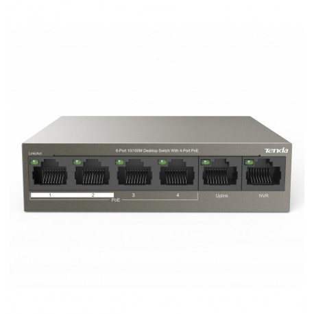 Switch Desktop 6 porte 10/100M con 4 Porte PoE 63W TEF1106P4-63W I-SWHUB TEF1106P4