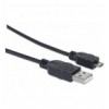 Cavo USB 2.0 A maschio/Micro B maschio 3m Nero