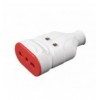 Presa Mobile in Gomma 10/16A 250V Bianco IPW-RUB-PR16W