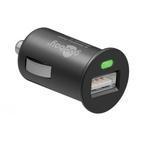 Caricatore Compatto da Auto 1 porta USB con uscita 1A Nero IUSB2-CAR4-1A1P