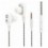 Auricolari Stereo In Ear Duett con Microfono e Telecomando Bianco