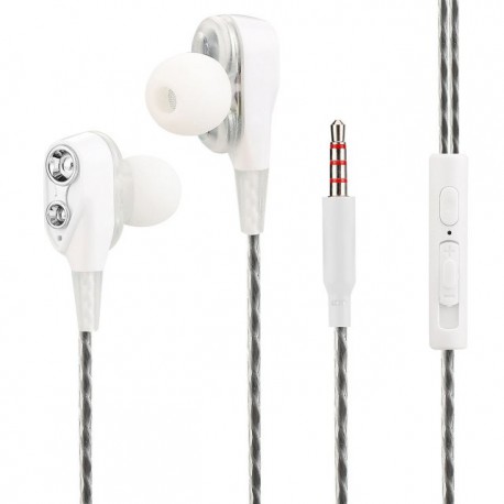 Auricolari Stereo In Ear Duett con Microfono e Telecomando Bianco ICFT-255151