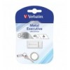 Mini Memoria USB Verbatim con Portachiavi 64GB Silver