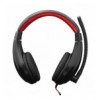 Cuffie Gaming con Microfono Serval Nero Rosso GH2040