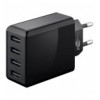 Caricatore da Muro USB a 4 vie 30W Nero IPW-USB-4PA30WB