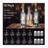 10 Strip da 20 LED Bianco Caldo per Bottiglie