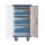 Carrello Stazione di Ricarica Ventilato 30 Notebook o Smartphone Bianco/Blu
