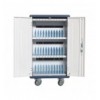 Carrello Stazione di Ricarica USB Ventilato per 30 Notebook/Tablet/Smartphone Bianco/Blu I-CABINET-30DUTY