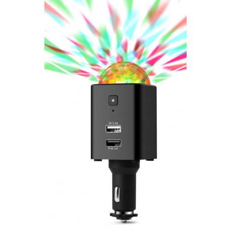 Caricatore da Auto USB-C™ con Luce Disco TX-159 ICTX-TX159