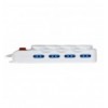 Multipresa 8 Posti Italiana Bipasso / 4 Schuko con Interruttore