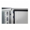 Armadio Rack 19'' a muro 17U grigio IP65 porta vetro prof. 200mm