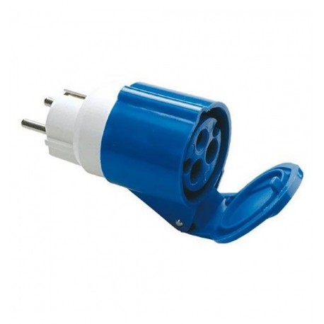 Adattatore industriale da S31 a 1 presa CEE blu IPW-SP-731