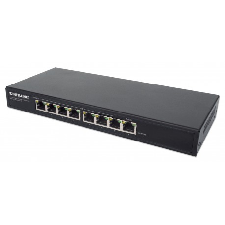 Switch PoE+ Gigabit Ethernet a 8 porte con passthrough PoE I-SWHUB 90W7POE