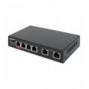Fast Ethernet Switch a 6 porte con 4 porte PoE (1 x High-Power PoE) I-SWHUB 60W6POE