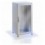 Armadio rack 19'' a pavimento 42U grigio IP55 porta vetro prof. 600 mm