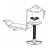 Gancio per Cuffie con Morsetto Regolabile ICC SH-HANG