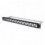Pannello Patch Slim 1HE 24 Posti Keystone Senza Frutti Nero