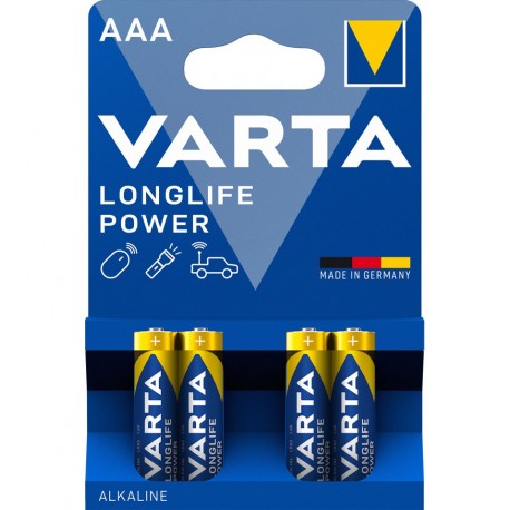 Blister 4 Batterie 1.5V Longlife Power Alcalina Ministilo AAA IBT-KVT-LR03LLP4