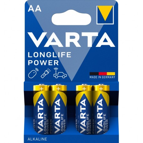 Blister 4 Batterie 1.5V Longlife Power Alcalina Stilo AA IBT-KVT-LR6LLP4