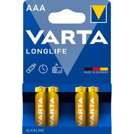 Blister 4 Batterie 1.5V Longlife Alcalina Ministilo AAA IBT-KVT-LR03L4