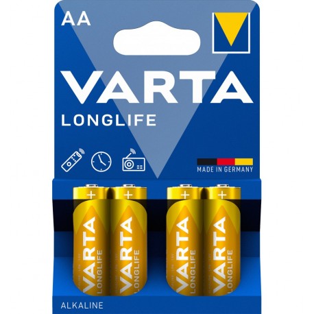 Blister 4 Batterie 1.5V Longlife Alcalina Stilo AA IBT-KVT-LR6L4