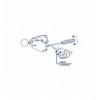 Torcia Portachiavi LED Tascabile a Batteria Metal Key Chain Light