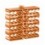 Organizzatore Modulare a Pettine per 24 Cavi Ethernet Arancione