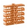 Organizzatore Modulare a Pettine per 24 Cavi Ethernet Arancione