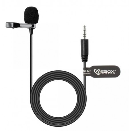 Microfono Lavalier Condensatore Omnidirezionale 3.5mm Adattatore PC ICSB-PM402
