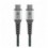 Cavo Tessile USB-C™ Maschio/USB-C™ Maschio 1 m Grigio