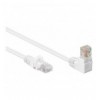 Cavo di rete Patch Connettore Angolato 90° CCA Cat. 5e UTP 5m Bianco