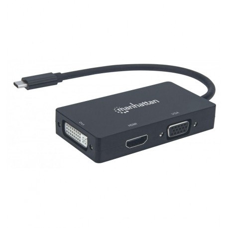 Convertitore Audio Video USB-C™ 3-in-1 Multiporta HDMI DVI VGA IADAP USBC-AV4K