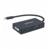 Convertitore Audio Video USB-C™ 3-in-1 Multiporta HDMI DVI VGA IADAP USBC-AV4K