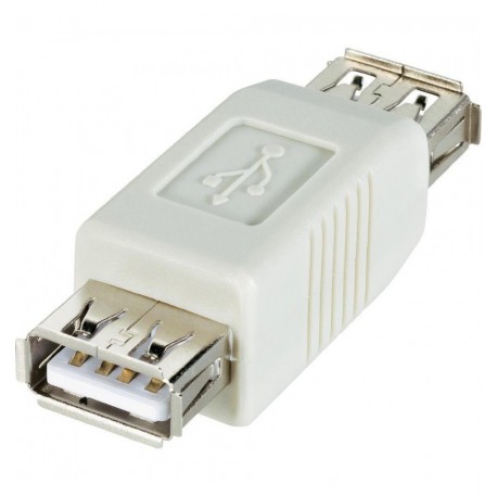 Adattatore USB-A Femmina USB-A Femmina Bianco IADAP USB-A/A