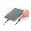 Cavo USB OTG Micro B / USB A con Lettore Micro SD/SDHC 26cm Nero