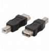 Adattatore Convertitore USB A Femmina USB B Maschio Nero IADAP USB-AF/BM