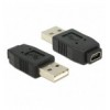 Adattatore Convertitore USB A Maschio a Mini B Femmina Nero IADAP USB-AM/5F