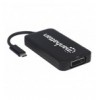 Adattatore Convertitore USB-C™ 4 in 1 a DP/HDMI/DVI/VGA Nero