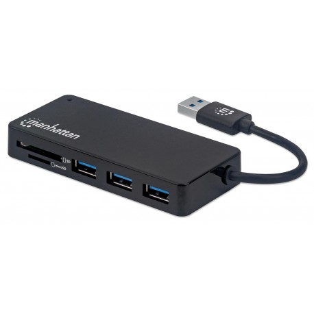 Hub USB 3.2 Gen 1 a 3 porte USB-A con Lettore Schede IUSB3-HUB3SDM