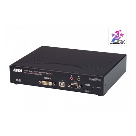 Trasmettitore KVM over IP 2K DVI-D Dual Link con PoE