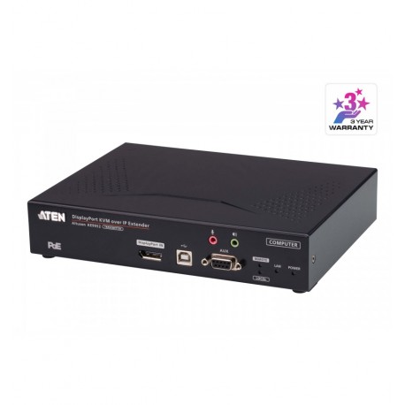 Trasmettitore KVM over IP 4K DisplayPort Display Singolo PoE