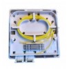 Scatola FTTH Indoor IP20 4 x SC o LC Duplex 80x80 con Passacavo versione a crimpare