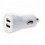 Caricatore da Auto Universale 2 Porte USB 5V 1A&2.1A Bianco
